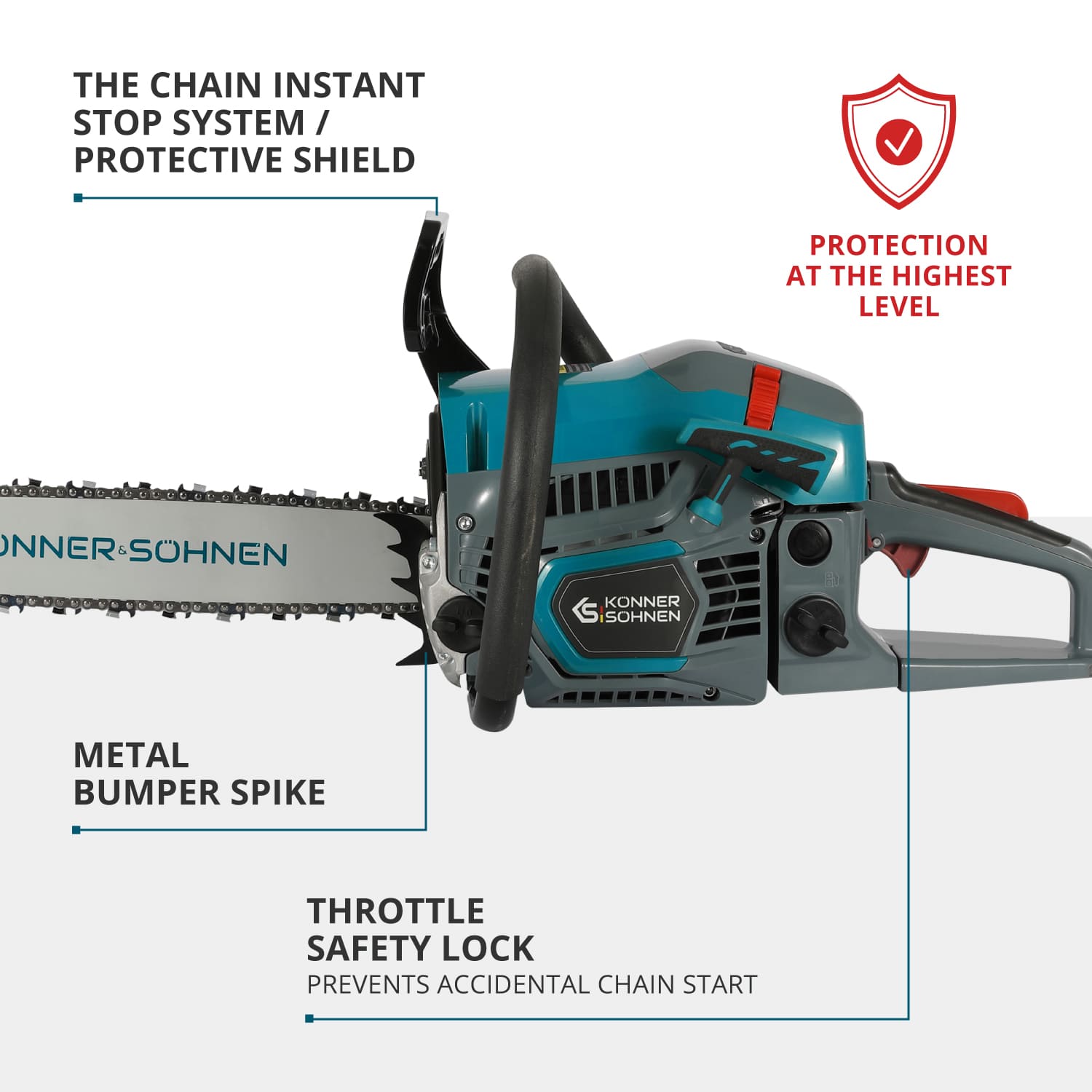 Gasoline chainsaw KS CS21G-16