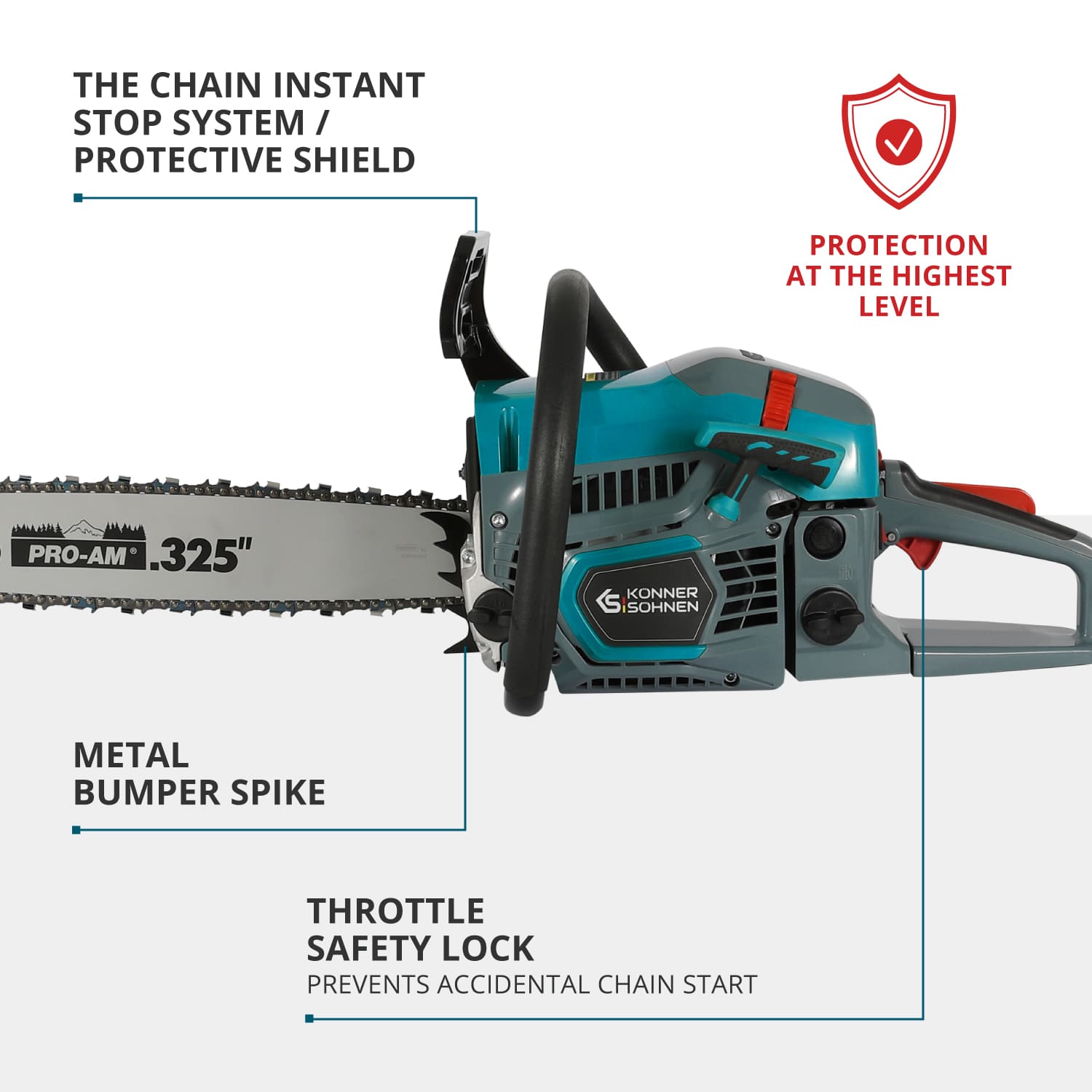 Gasoline chainsaw KS CS31G-16-1