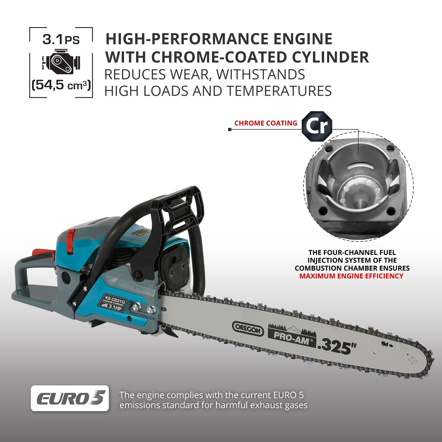 Gasoline chainsaw KS CS31G-18-1