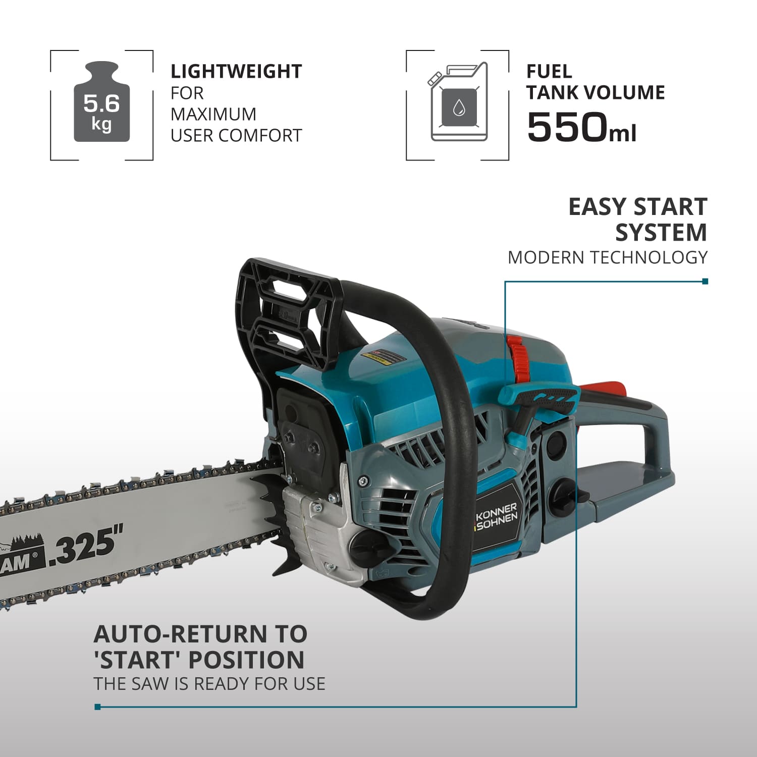 Gasoline chainsaw KS CS31G-18-1