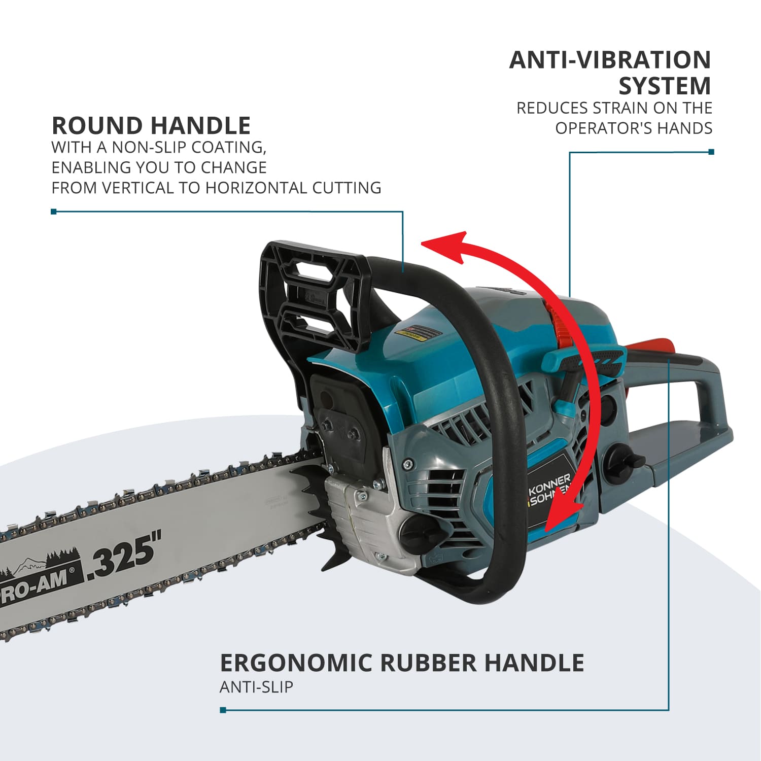 Gasoline chainsaw KS CS31G-18-1