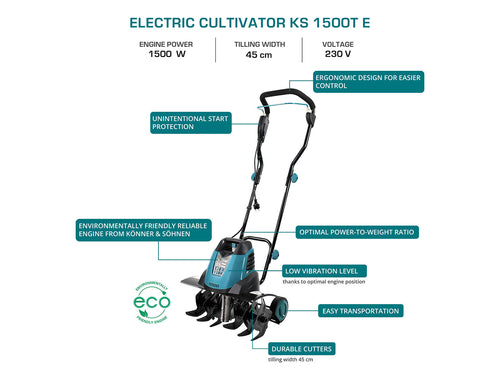 Electric tiller KS 1500T E