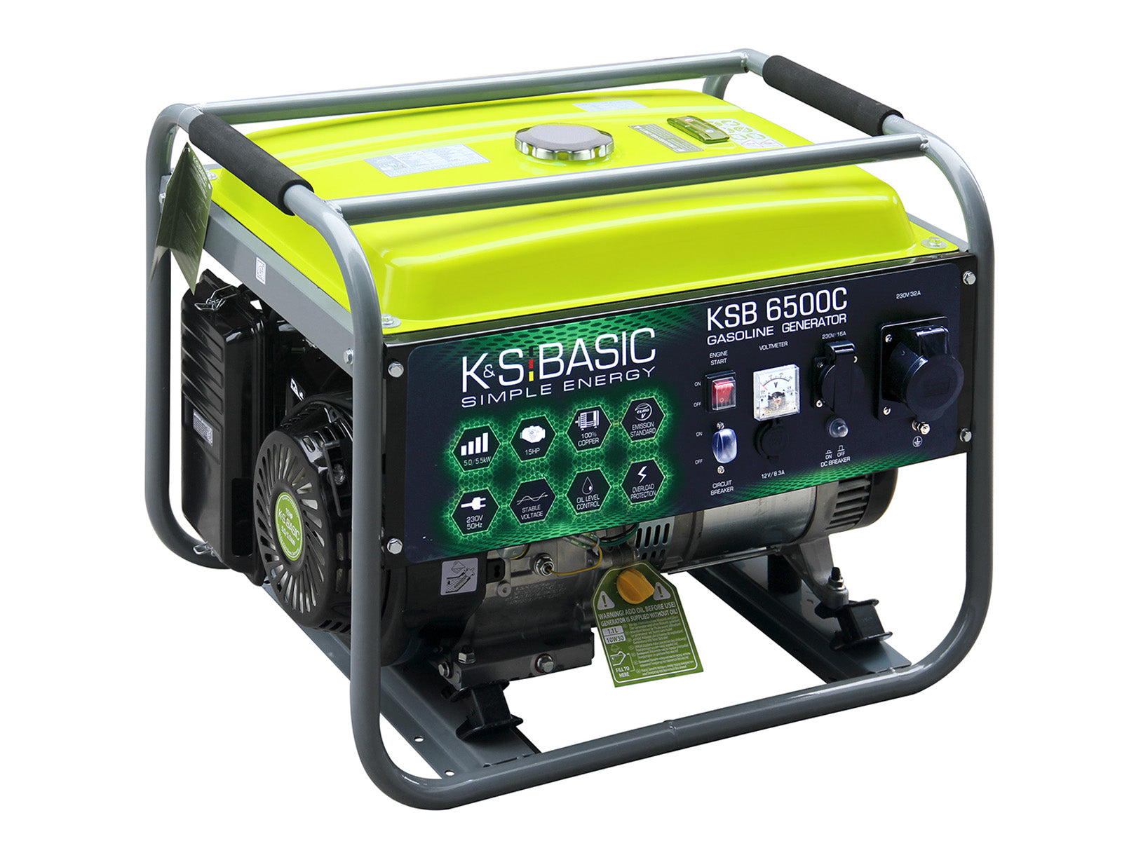 Benzingenerátor „K&S BASIC” KSB 6500C