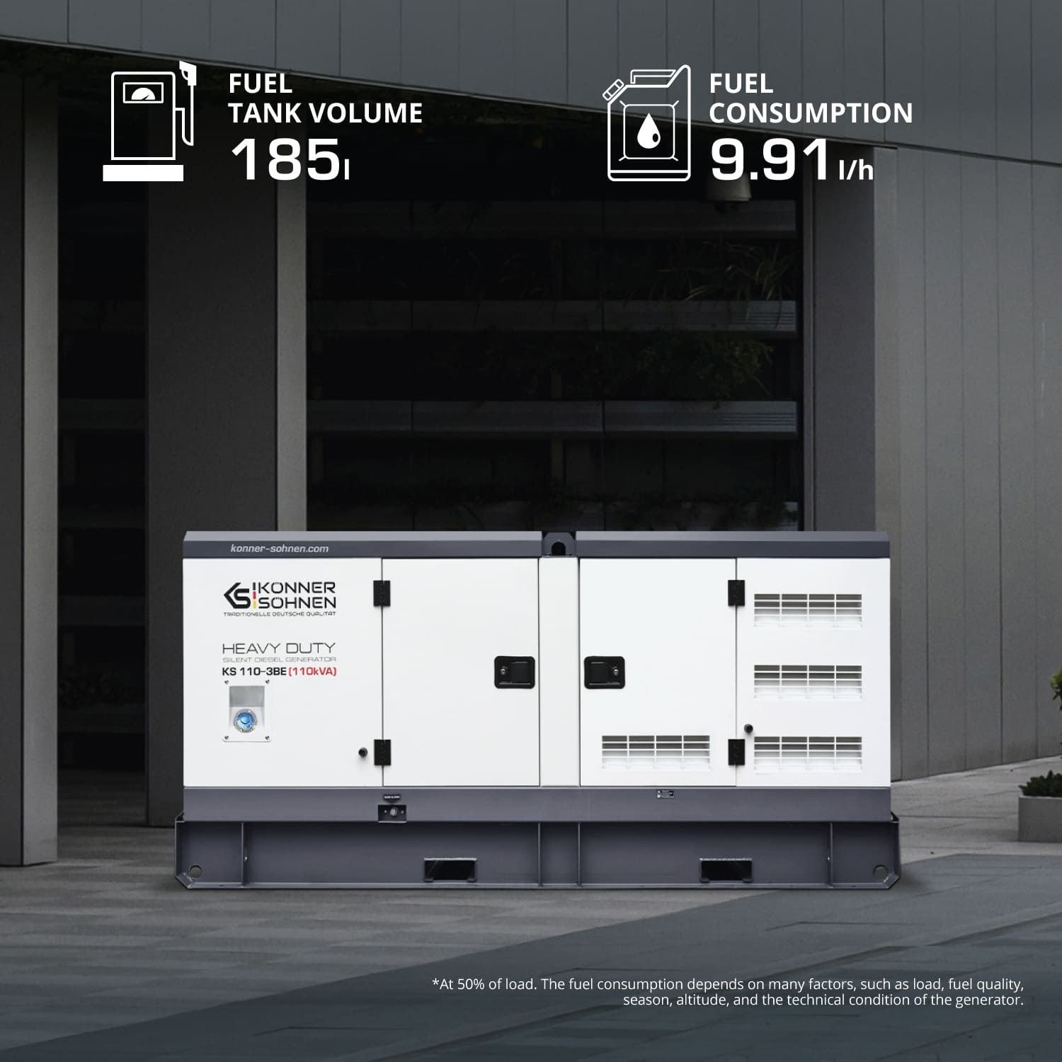 Generatorul diesel trifazic KS 110-3BE