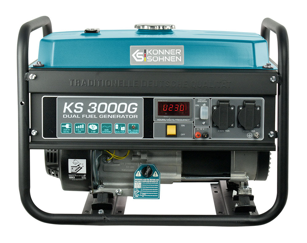 LPG/Benzin Generátor „Könner & Söhnen” KS 3000G