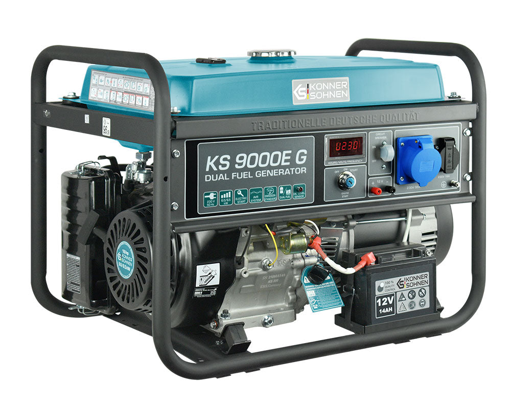 LPG/Benzin Generátor "Könner & Söhnen" KS 9000E G